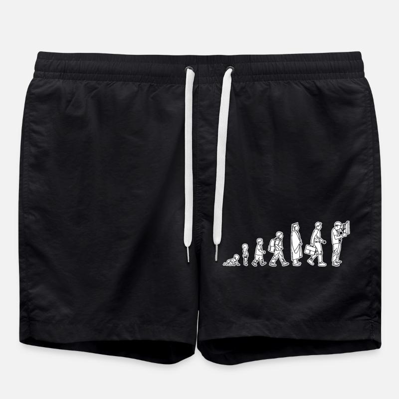 Vom Kind zum Elektriker - Badeshorts - Schwarz