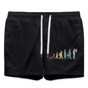 Elektriker Lebenszyklus - Badeshorts - Schwarz - Vorne - AI Model Male 185 light (185cm)