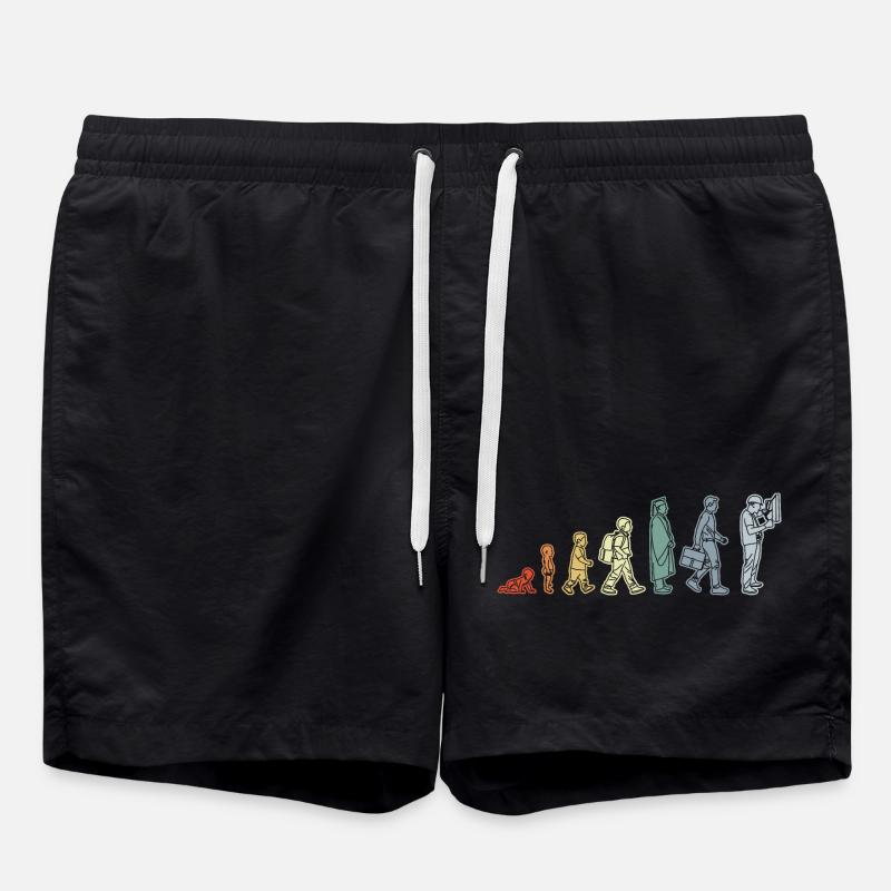 Elektriker Lebenszyklus - Badeshorts - Schwarz