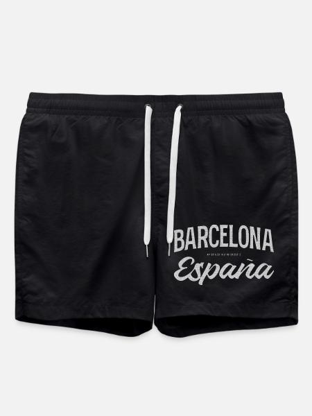 Barcelona España Script Design - Swim Trunks - black