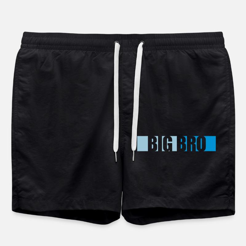 Big Bro Logo Balken - Badeshorts - Schwarz