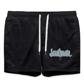 Soulmusic is love - Swim Trunks - black - Front - AI Model Male 185 light (185cm)