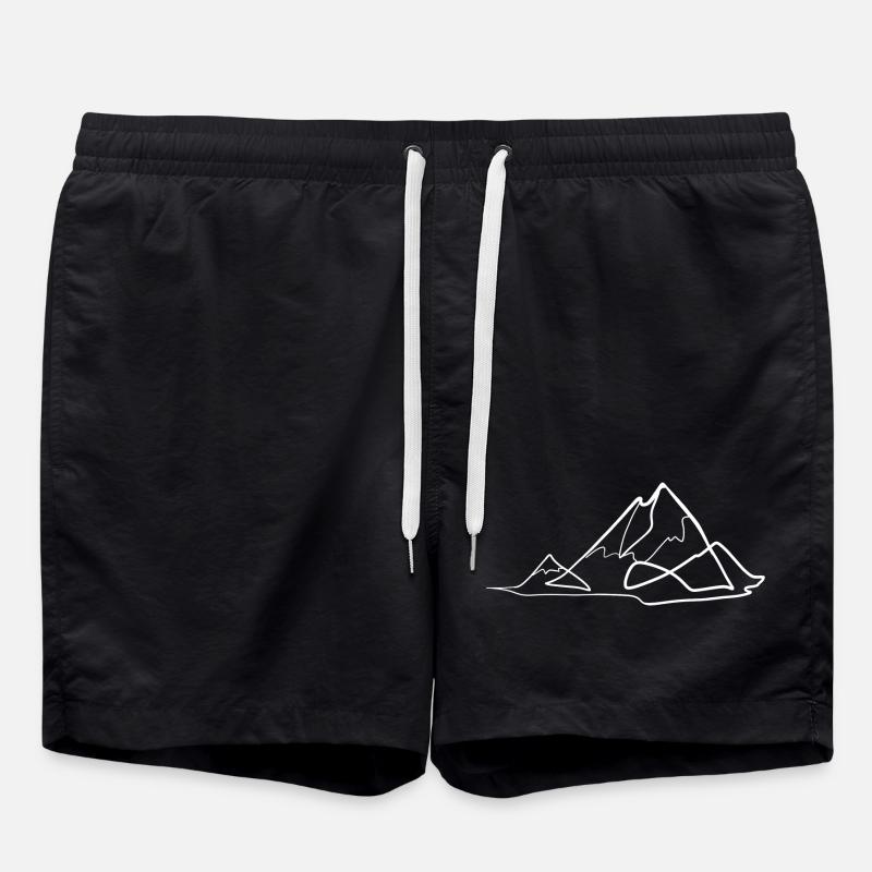 Berg - Badeshorts - Schwarz