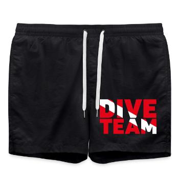 Dive Team. Perfect design for your diving team. - Swim Trunks - black - Front - AI Model Male 185 light (185cm)