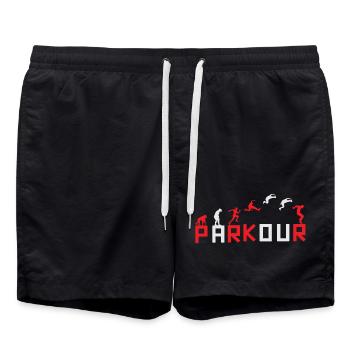 Evolution des Running Sequence Designs - Badeshorts - Schwarz - Vorne - AI Model Male 185 light (185cm)