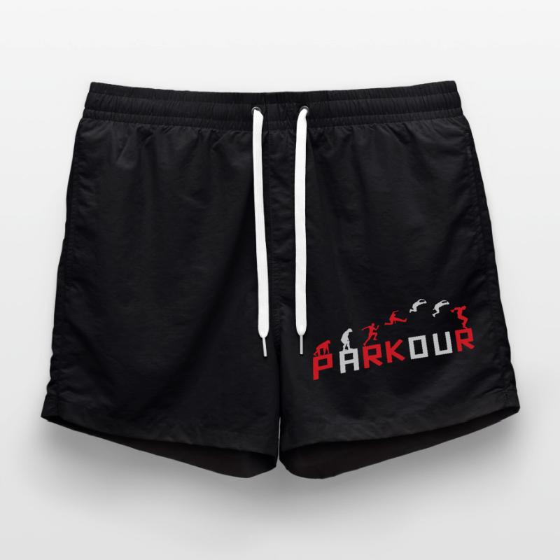 Evolution of Running Sequence Design Swim Trunks