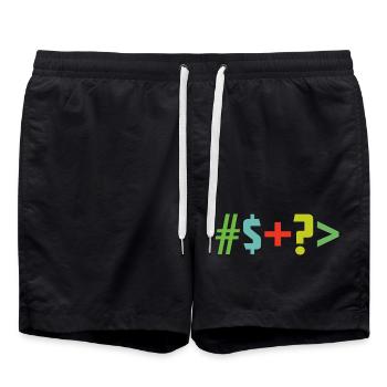 Special character - Swim Trunks - black - Front - AI Model Male 185 light (185cm)