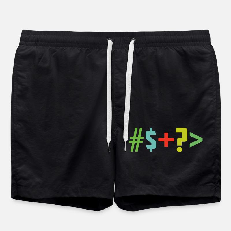 Sonderzeichen - Badeshorts - Schwarz