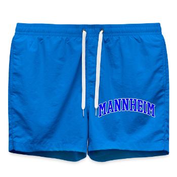 Lettrage Mannheim Bleu Blanc - Short de bain - cobalt blue - Devant