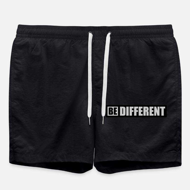 Be different Logo Design - Badeshorts - Schwarz