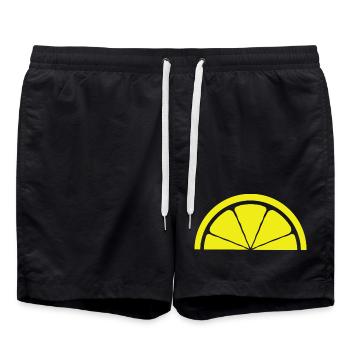 Lemon Design - Swim Trunks - black - Front - AI Model Male 185 light (185cm)