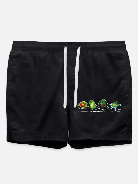 Fruit and fruits - Swim Trunks - black