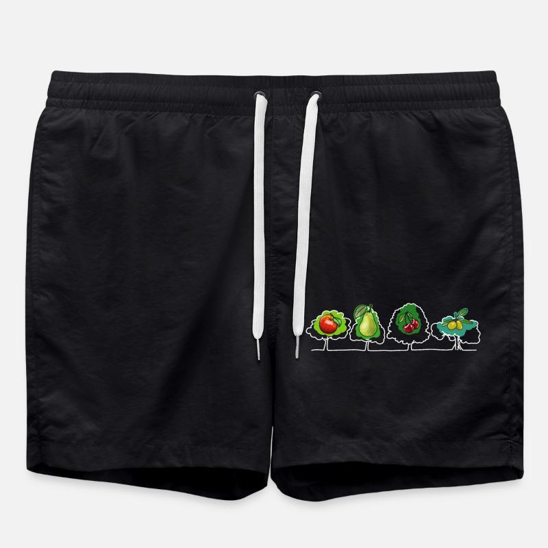 Fruit and fruits - Swim Trunks - black