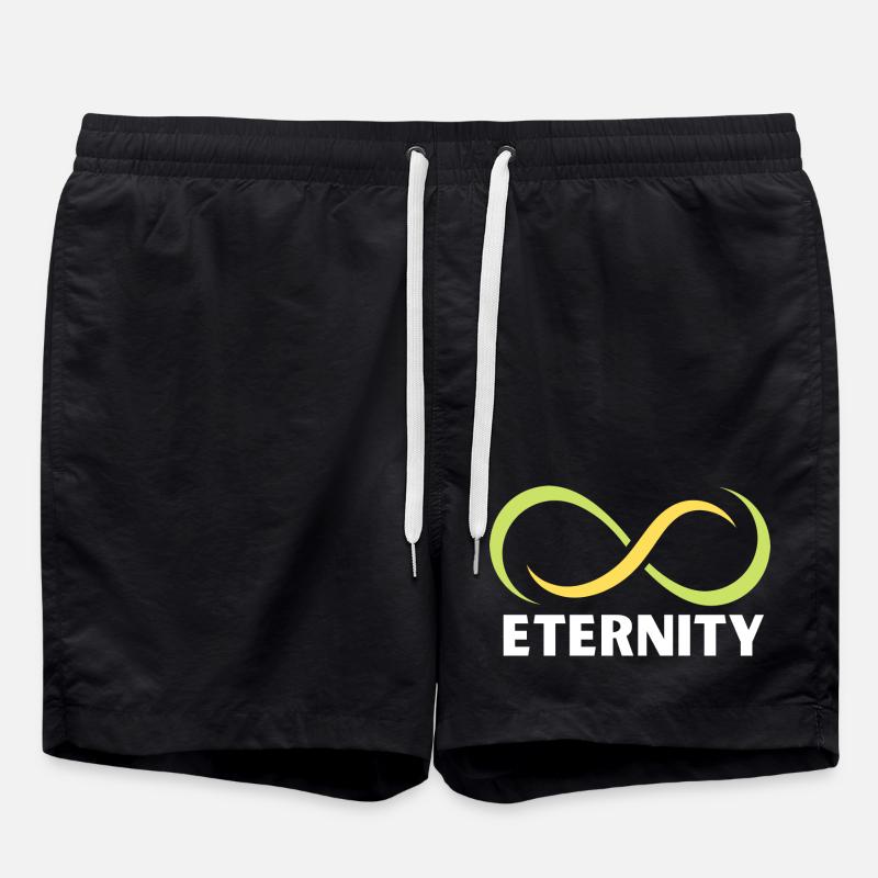 Ewigkeits-Infinity-Band-Emblem - Badeshorts - Schwarz