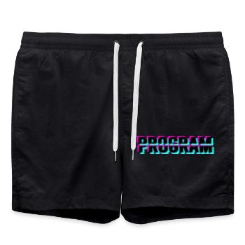 Computer program - Swim Trunks - black - Front - AI Model Male 185 light (185cm)