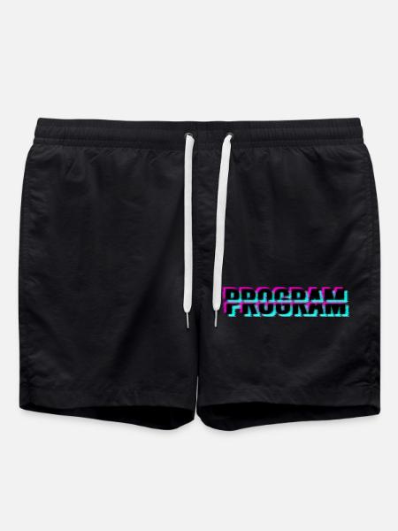 Computerprogramm - Badeshorts - Schwarz
