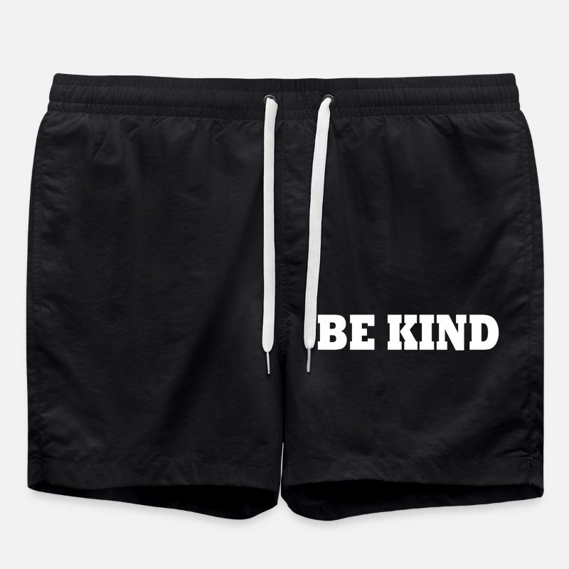 Be kind - Swim Trunks - black