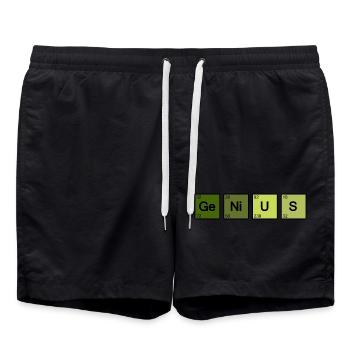 Genius Nerd Geek - Short de bain - noir - Devant - AI Model Male 185 light (185cm)