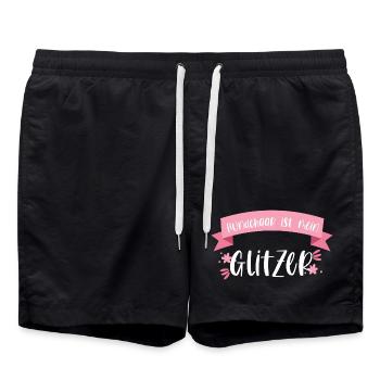 Hund Haustier Hundehaar Hunde Geschenk - Badeshorts - Schwarz - Vorne - AI Model Male 185 light (185cm)