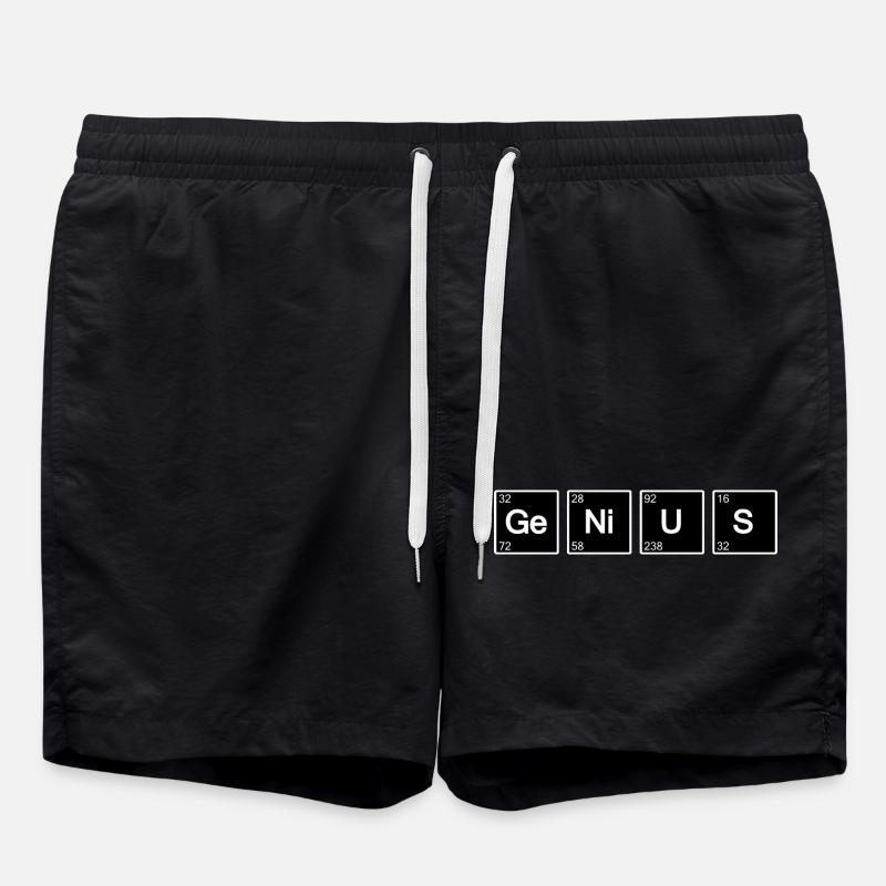 Genius Geek science (Noir) - Short de bain - noir