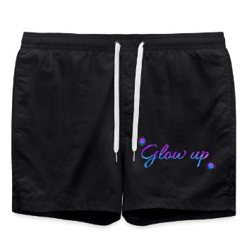 Brillez vers le haut - Short de bain - noir - Devant - AI Model Male 185 light (185cm)