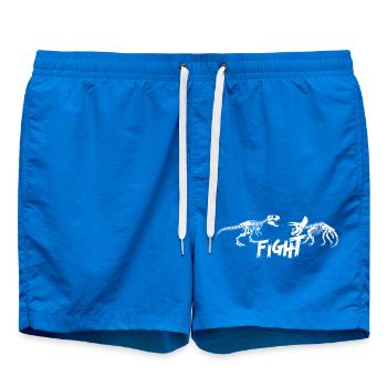 Tyrannosaurus versus Triceratops (weiß) - Badeshorts - Cobalt blue - Vorne
