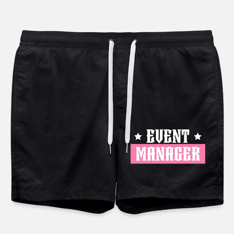 Event Manager tshirt rose noir - Short de bain - noir