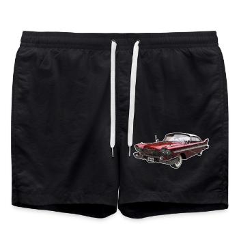 Vintage Dream Car ohne Text - Badeshorts - Schwarz - Vorne - AI Model Male 185 light (185cm)