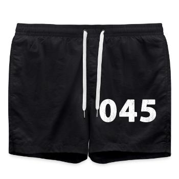 045 Heerlen Hoensbroek Kerkrade Brunssum Landgraaf - Short de bain - noir - Devant - AI Model Male 185 light (185cm)