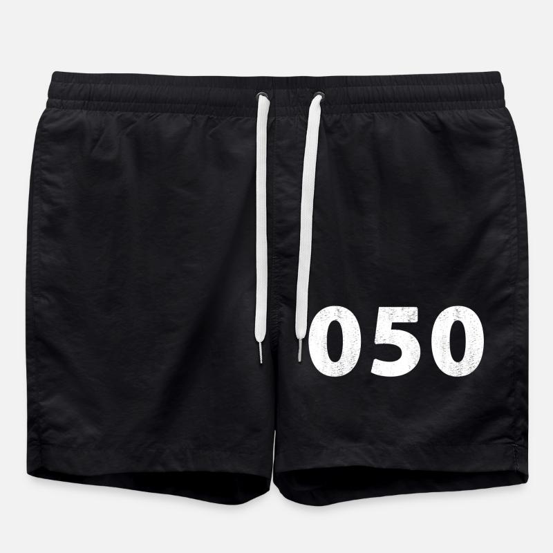 050 Groningen Haren Bedum Eelde Aduard Peize Onnen - Swim Trunks - black