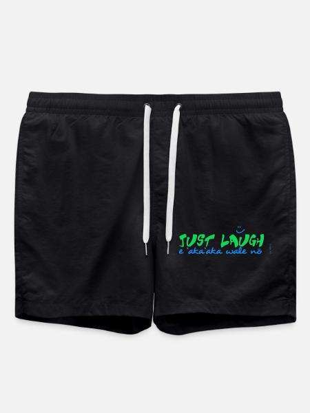 E 'aka'aka wale no - Swim Trunks - black