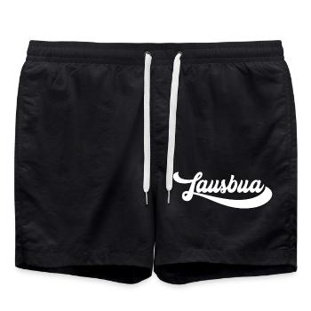 Lawsbua Script Emblem - Badeshorts - Schwarz - Vorne - AI Model Male 185 light (185cm)