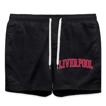 Liverpool Uk - Swim Trunks - black - Front - AI Model Male 185 light (185cm)