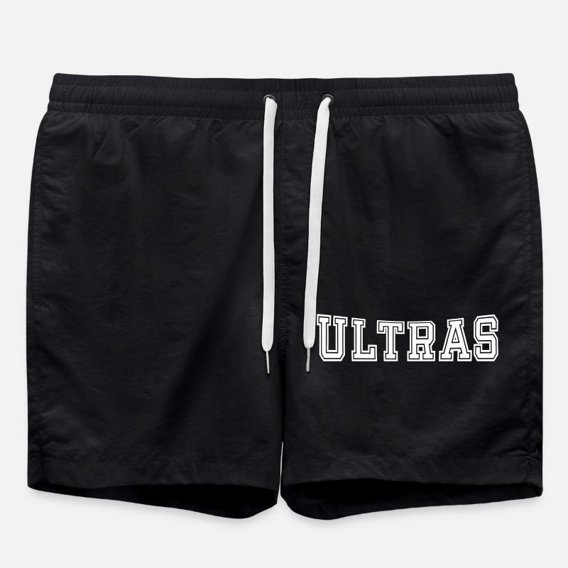 Ultras gebogenes Design - Badeshorts - Schwarz