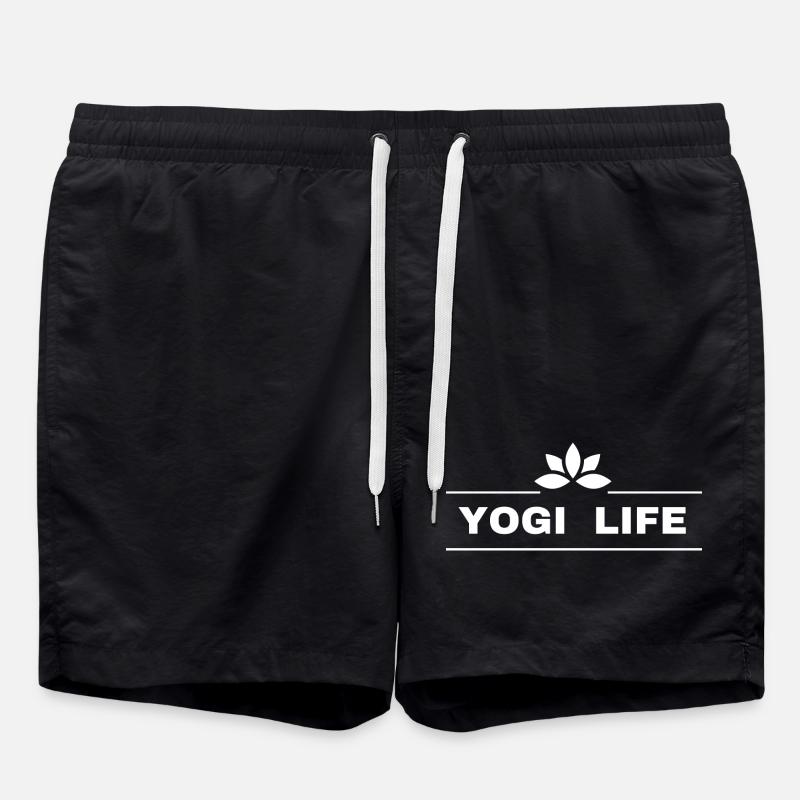 Yogi-Leben - Badeshorts - Schwarz