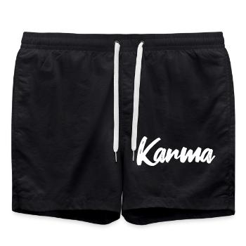 Karma - Short de bain - noir - Devant - AI Model Male 185 light (185cm)