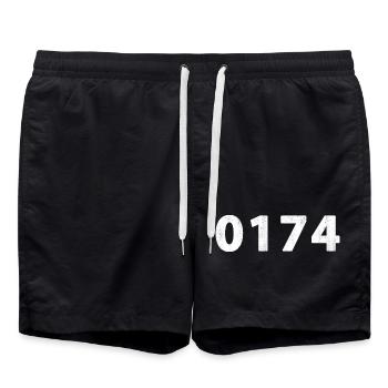 0174 Naaldwijk Monster Wateringen Poeldijk De Lier - Short de bain - noir - Devant - AI Model Male 185 light (185cm)