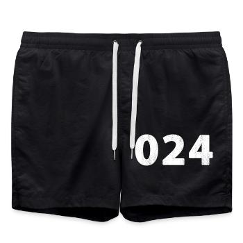 024 Nijmegen Beuningen Wijchen Molenhoek Lent Leur - Swim Trunks - black - Front - AI Model Male 185 light (185cm)