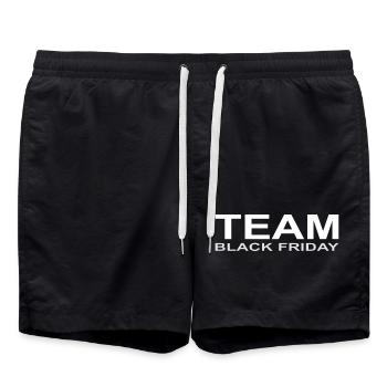 Team Black Friday - Badeshorts - Schwarz - Vorne - AI Model Male 185 light (185cm)