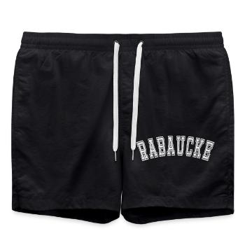 Rabaucke Lausbuben Design en blanc - Short de bain - noir - Devant - AI Model Male 185 light (185cm)