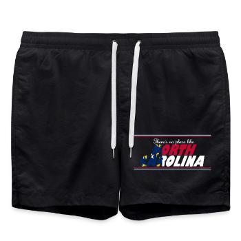 North Carolina gibt es keinen Ort wie diesen - Badeshorts - Schwarz - Vorne - AI Model Male 185 light (185cm)