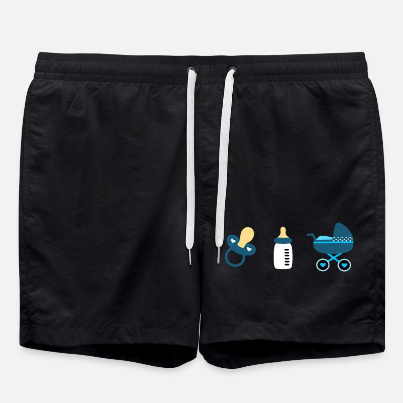 Idée cadeau naissance bébé 2025 - Short de bain - noir