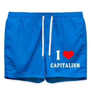 J'adore le capitalisme - Short de bain - cobalt blue - Devant
