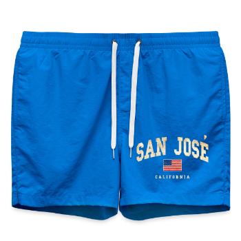 San Jose Vintage Flag California - Badeshorts - Cobalt blue - Vorne