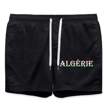 Algérie Idée cadeau Algérie - Short de bain - noir - Devant - AI Model Male 185 light (185cm)