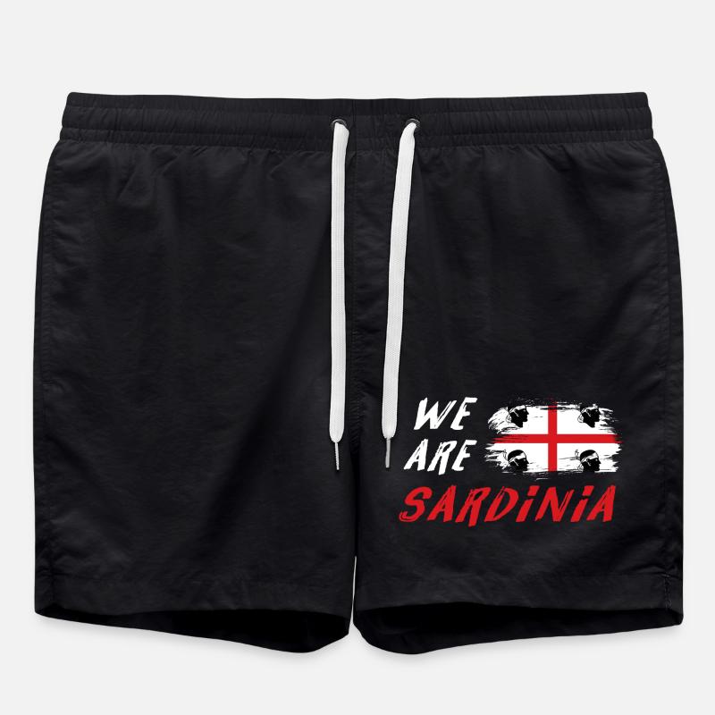 We are Sardinia - Swim Trunks - black