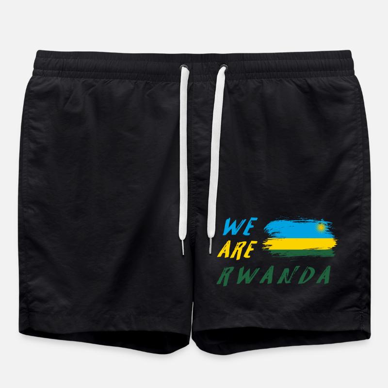 Nous sommes le Rwanda - Short de bain - noir