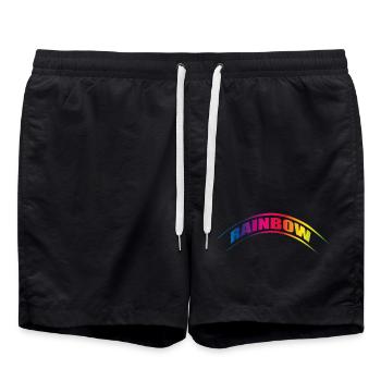 ARC-EN-CIEL - Short de bain - noir - Devant - AI Model Male 185 light (185cm)