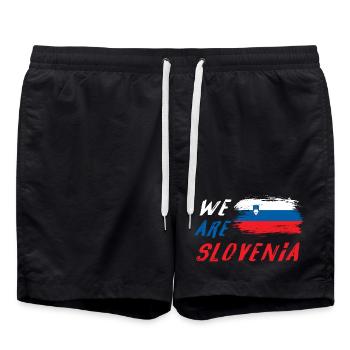 Nous sommes la Slovénie - Short de bain - noir - Devant - AI Model Male 185 light (185cm)