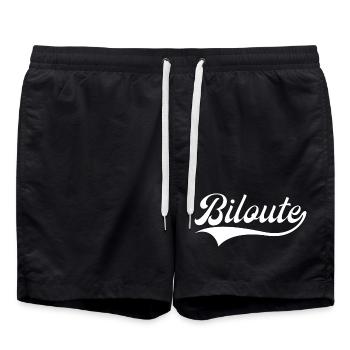 Biloute Expression Ch'ti Nordiste - Short de bain - noir - Devant - AI Model Male 185 light (185cm)